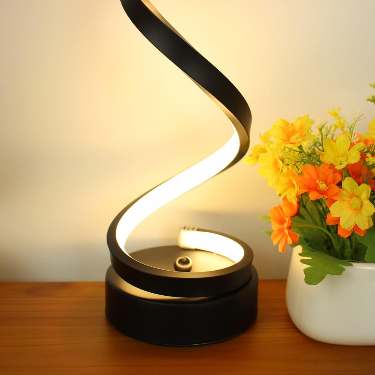 Modern LED Spiral Table Lamp