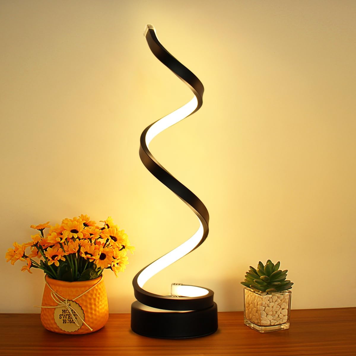 Modern LED Spiral Table Lamp