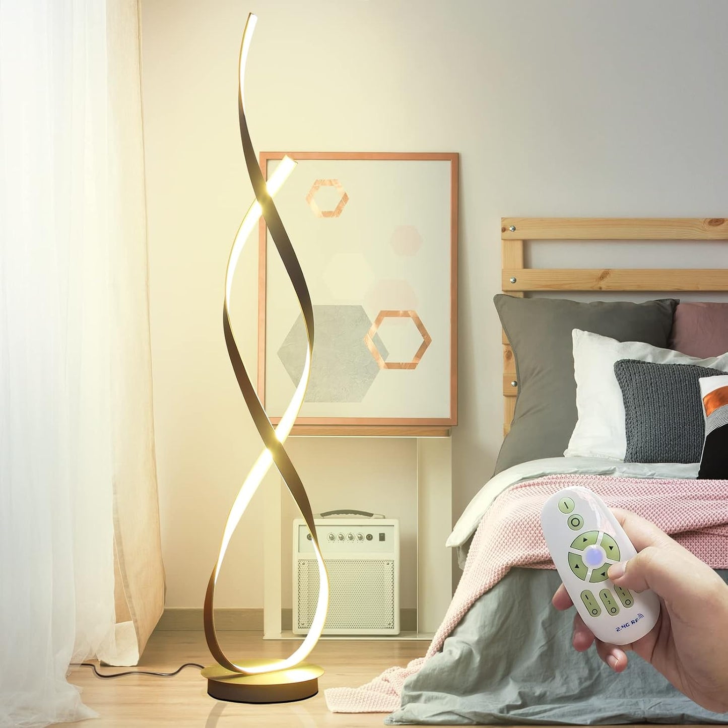 Modern LED Spiral Floor Lamp